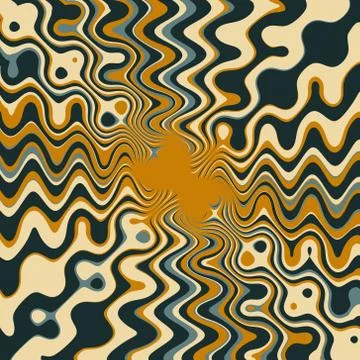 Wavy Psychedelic Stock Illustration