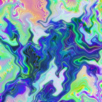 Wavy Psychedelic Stock Illustration