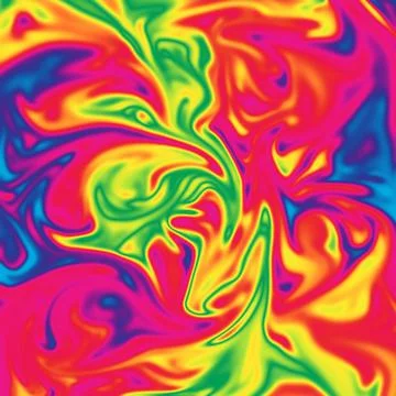 Wavy Psychedelic Stock Illustration
