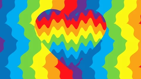 Wavy rainbow day Stock Footage 219819405