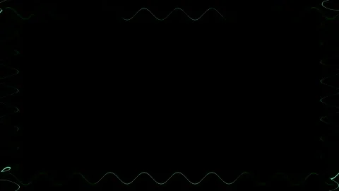 Wavy rectangular colorful neon glowing green celadon square frame, rectangu.. 스톡 동영상 270314542