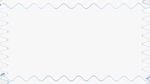 Wavy rectangular colorful neon glowing blue square frame, rectangular frame.. 스톡 동영상 270314545