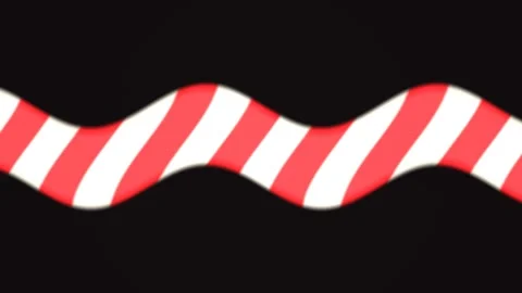 Wavy red and white striped design on a dark background 스톡 동영상 338236272