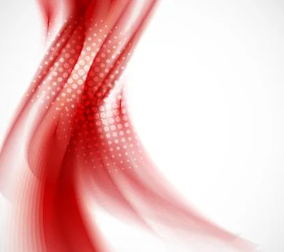 Wavy red background Stock Illustration