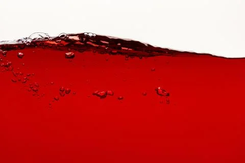 Wavy red bright liquid bubbles Fotos Stock