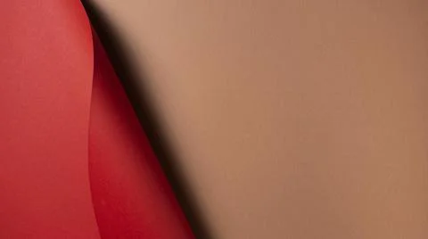 Wavy red paper copy space brown paper. High quality and resolution beautiful Stock Photos