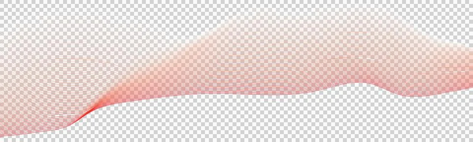 Wavy Red Pattern on White Background Stock Illustration