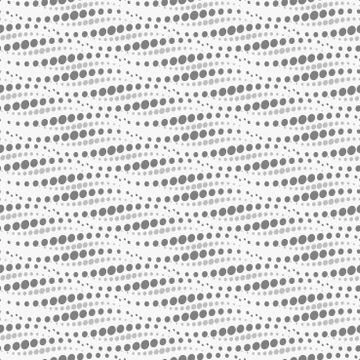 Wavy repeating dots pattern. Seamless. Stock Illustration