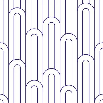 Wavy retro Stripes seamless pattern Stock Illustration