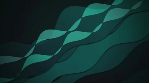 Wavy ribbon layers slide horizontally in a seamless loop Stock Footage 341666203