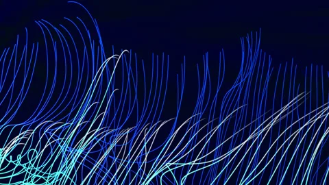 Wavy ribbon from so much parallel lines. abstract background with lines. Stock Footage 170829144