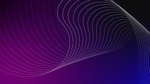 Wavy ribbon from so much parallel lines. abstract background with lines. Stock Illustration