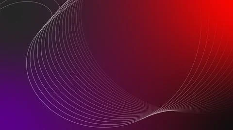 Wavy ribbon from so much parallel lines. abstract background with lines. Illustrazione stock