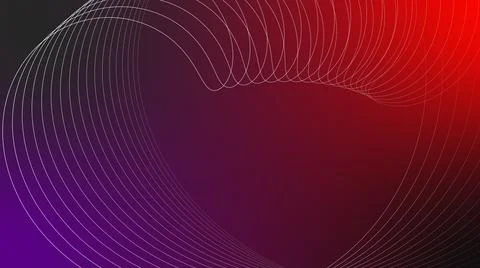 Wavy ribbon from so much parallel lines. abstract background with lines. 스톡 일러스트