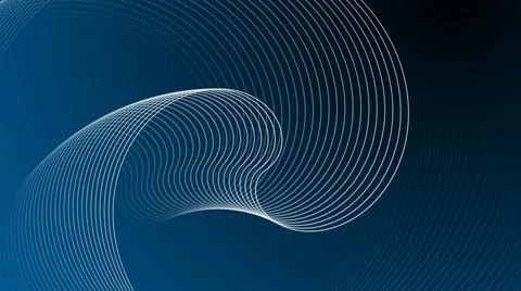 Wavy ribbon from so much parallel lines. abstract background with lines. 스톡 일러스트