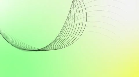 Wavy ribbon from so much parallel lines. abstract background with lines. Stock Illustration