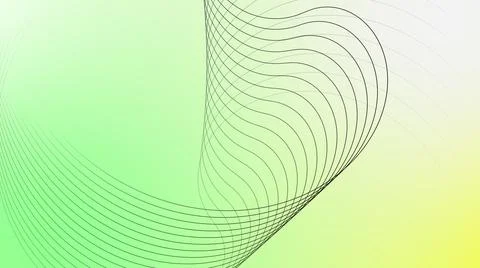 Wavy ribbon from so much parallel lines. abstract background with lines. Illustrazione stock