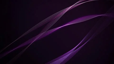 Wavy ribbon structures of thin lines flow in a seamless loop Stock Footage 340957760