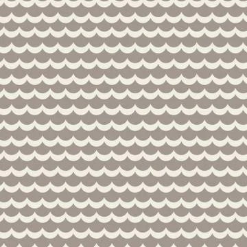 Wavy rows seamless vector pattern. 스톡 일러스트