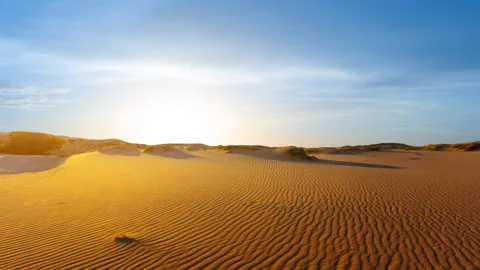 Wavy sad desert at the sunset Stock-Footage 321465714