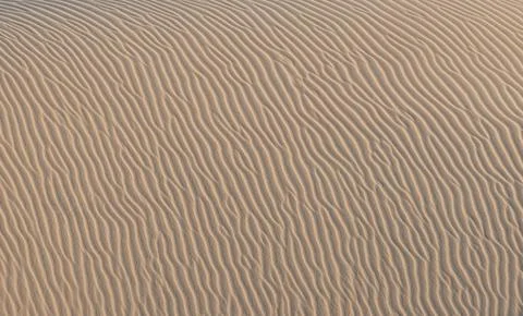 The wavy sandy surface of the dune. Rest and relaxation at a resort by the se Stock Photos