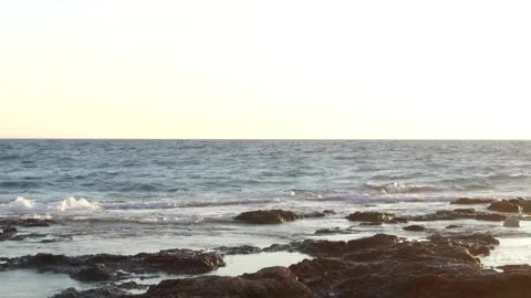 Wavy sea Stock Footage 145280988