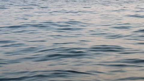 Wavy sea surface, smooth waves on the deep sea Stock Footage 141186429