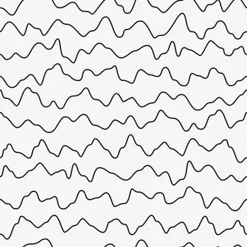 Wavy seamless pattern Stock Illustration