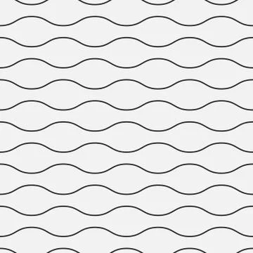 Wavy seamless pattern. Simple background for your design. Stockillustratie