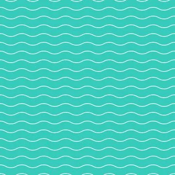 Wavy seamless striped pattern. Simple background. Illustrazione stock