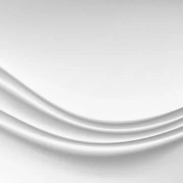 Wavy Silk Abstract Background Vector. Realistic Fabric Silk Texture With Pleats Illustrazione stock