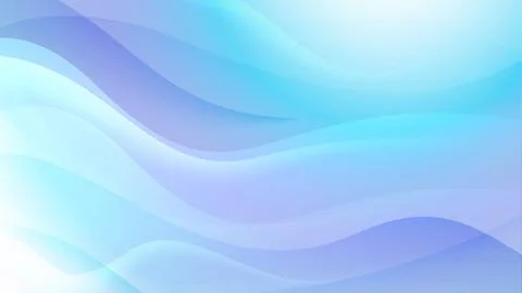 Wavy soft blue abstract background Stock Illustration