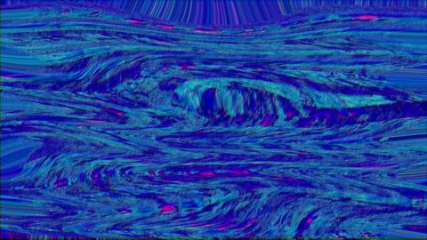 Wavy software generated abstract footage, rainbow data collapse vfx. Video stock 121419880
