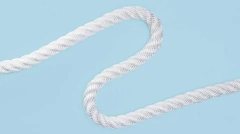 Wavy solid white rope blue background wavy solid white rope blue backgroun... Stock Photos