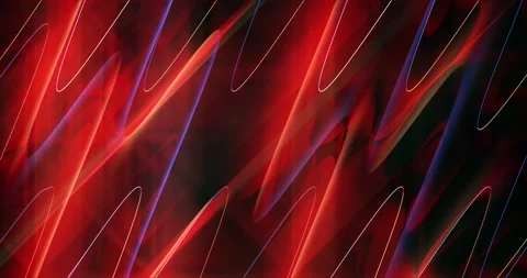 Wavy sparkling light beams in red and blue tones Stock Footage 285498435