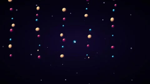 Wavy Sphere Data Stream Loop - Abstract Tech Visualization Background 库存影片 341563453