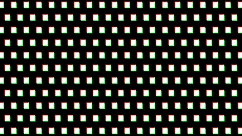 Wavy Square Block Pattern RGB Split Glitch 4K Seamless Loop Video stock 338383274