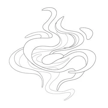 Wavy Stains Composition Stock Illustration