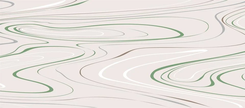 Wavy stripe pattern, abstract white background Stock Illustration