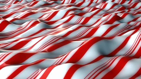 Wavy Striped Abstract surface - Red Color Stock Footage 107778637