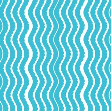 Wavy Striped Jagged Pattern Stock Illustration