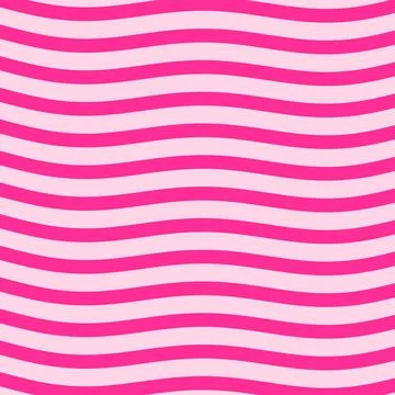 Wavy stripes, pink retro pattern Stock Illustration
