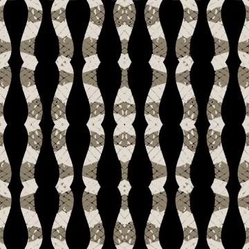 Wavy Stripes Seamless Pattern Illustrazione stock