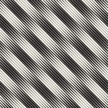 Wavy stripes vector seamless pattern. Retro wavy texture. Geometric lines Stock Illustration