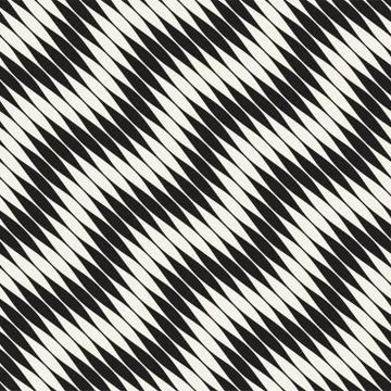 Wavy stripes vector seamless pattern. Retro wavy engraving texture. Geometr.. Illustrazione stock