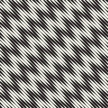 Wavy stripes vector seamless pattern. Retro wavy engraving texture. Geometr.. 스톡 일러스트