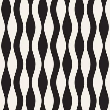Wavy stripes vector seamless pattern. Retro wavy texture. Geometric lines m.. Illustrazione stock