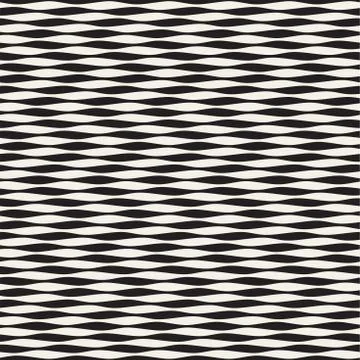 Wavy stripes vector seamless pattern. Retro wavy engraving texture. Geometr.. Illustrazione stock