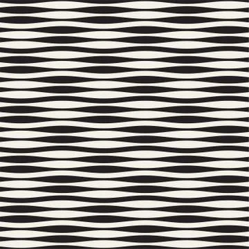 Wavy stripes vector seamless pattern. Retro wavy texture. Geometric lines m.. Stockillustratie