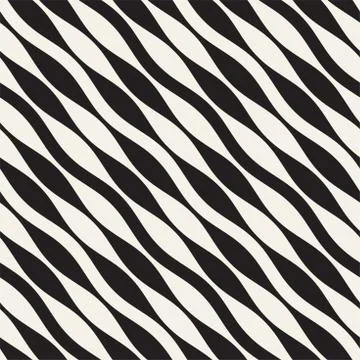 Wavy stripes vector seamless pattern. Retro wavy texture. Geometric lines m.. Stockillustratie